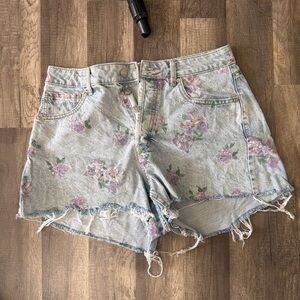 Floral Denim Women Shorts